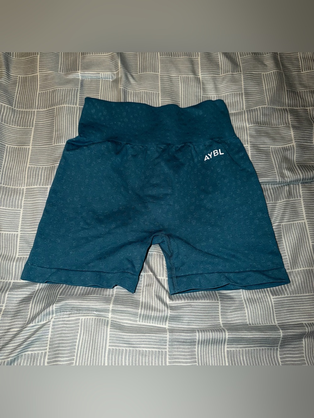 Aybl Dark Blue Speckled Gym Shorts